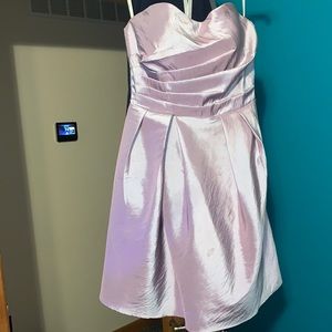 Christina Wu Dress.  Knee length.  Metalic Purple